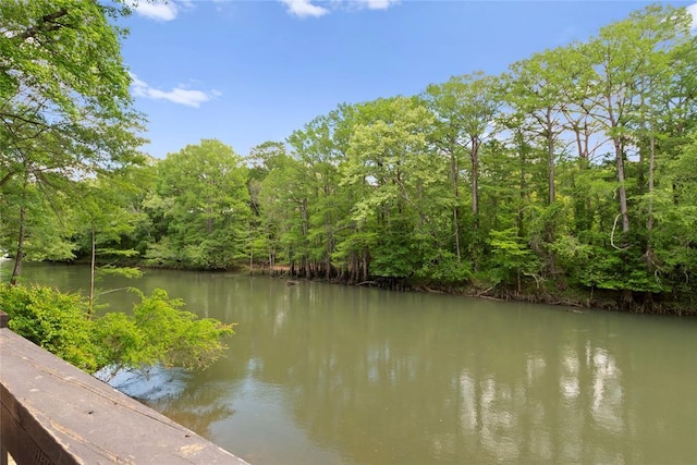 962 Red Fox Rd, Broken Bow, OK 74728 - water view with a heavily wooded area