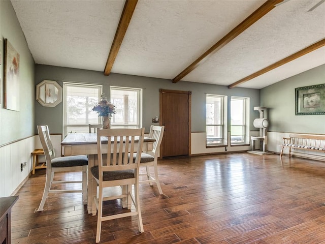 13776 E Stella Rd, Newalla, OK 74857 - dining room featuring a textured ceiling and hardwood / wood-style floors