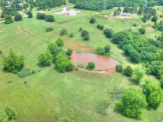 13776 E Stella Rd, Newalla, OK 74857 - overview of rural landscape featuring a large body of water