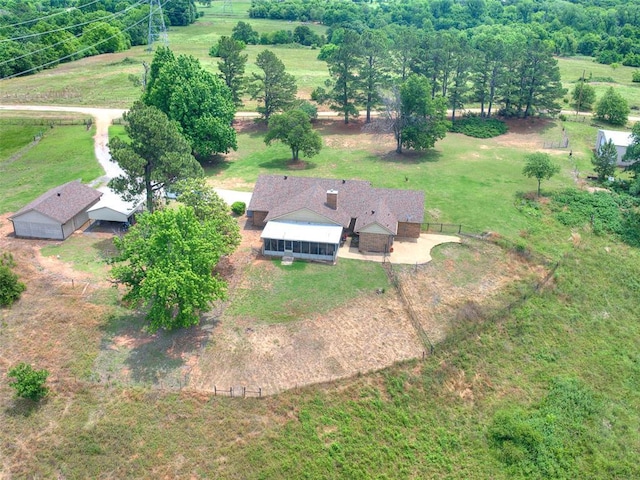 13776 E Stella Rd, Newalla, OK 74857 - aerial overview of property's location with rural landscape
