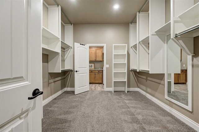 12535 Memory Ln, Edmond, OK 73025 - walk in closet featuring carpet floors