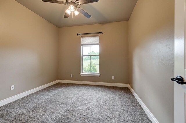 12535 Memory Ln, Edmond, OK 73025 - carpeted empty room with ceiling fan and baseboards