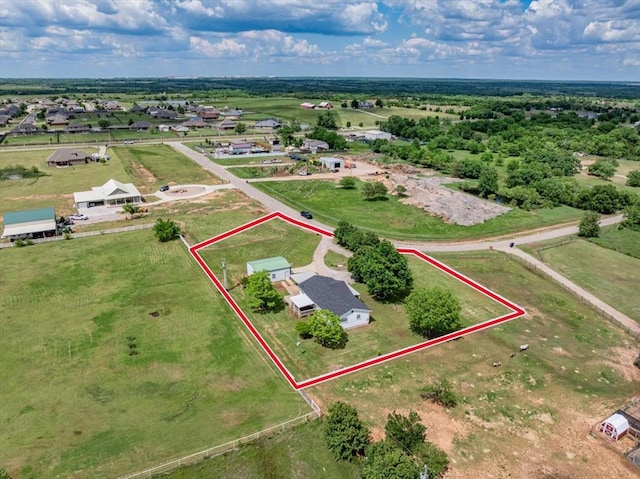 15001 Garr Pl, Oklahoma City, OK 73165 - aerial view of property's location featuring property parcel outlined