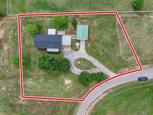 15001 Garr Pl, Oklahoma City, OK 73165 - aerial view of property's location featuring property boundaries highlighted