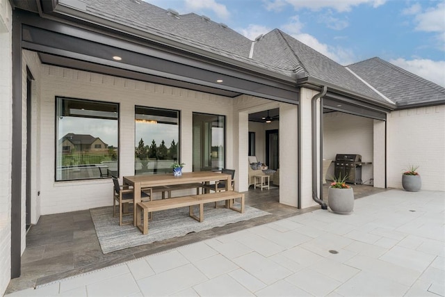 15012 Annecy Blvd, Oklahoma City, OK 73142 - view of patio / terrace with outdoor dining area and a grill