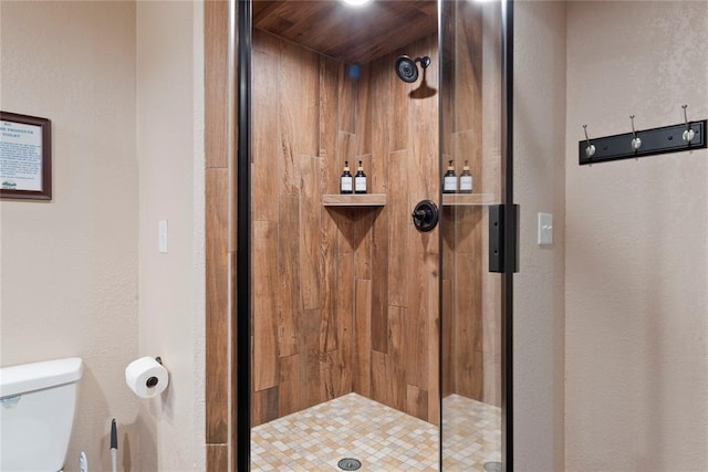 868 Red Fox Rd, Broken Bow, OK 74728 - detailed view of a shower stall and toilet