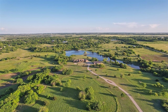 13600 W Britton Rd, Yukon, OK 73099 - aerial view of property and surrounding area with a large body of water