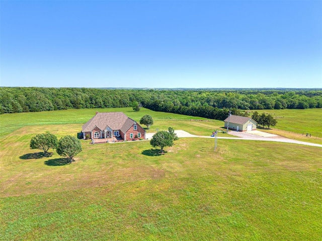 349412 E 840th Rd, Stroud, OK 74079 - overview of rural landscape featuring a forest