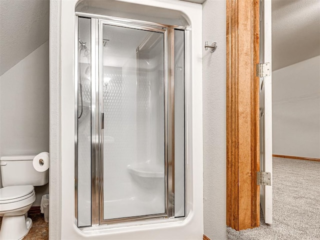 349412 E 840th Rd, Stroud, OK 74079 - bathroom with a stall shower and toilet