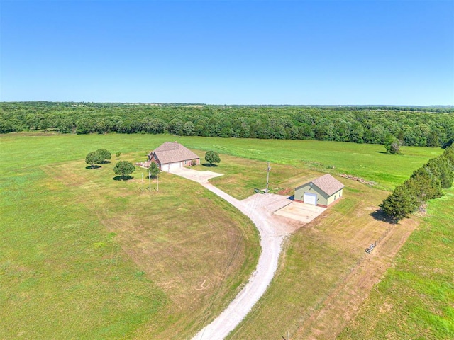 349412 E 840th Rd, Stroud, OK 74079 - view of rural area featuring a heavily wooded area