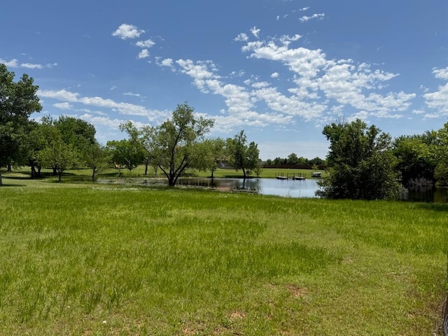 4620 SE 139th St, Oklahoma City, OK 73165 - view of yard featuring a water view