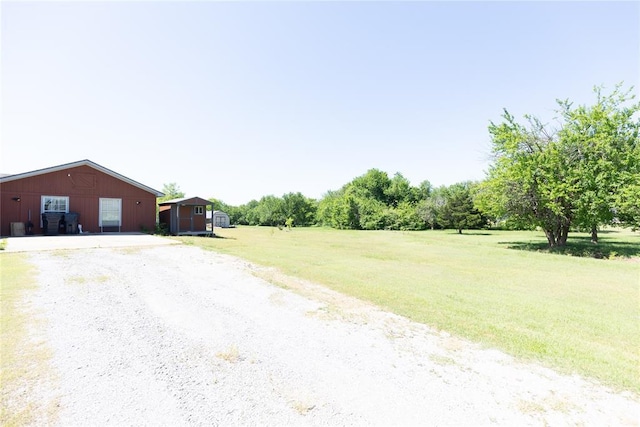 4620 SE 139th St, Oklahoma City, OK 73165 - view of green lawn with gravel driveway