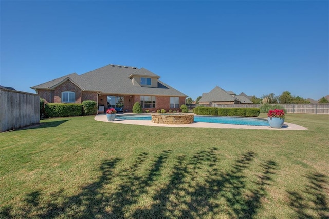 239 Brandon Cir, Goldsby, OK 73093 - view of swimming pool featuring a pool with connected hot tub