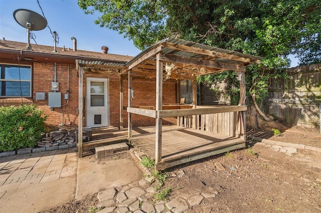 3701 NW 59th St, Oklahoma City, OK 73112 - deck featuring fence