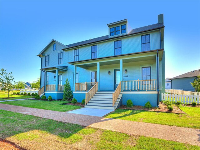 29612 Memory Ln, Norman, OK 73072 - view of front facade with covered porch