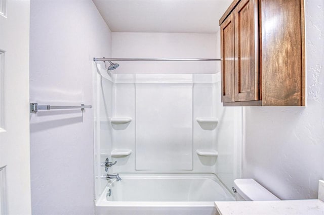 20101 Park Ln, Harrah, OK 73045 - bathroom featuring shower / bathtub combination, toilet, and vanity