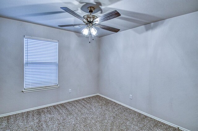 20101 Park Ln, Harrah, OK 73045 - carpeted spare room with ceiling fan and baseboards