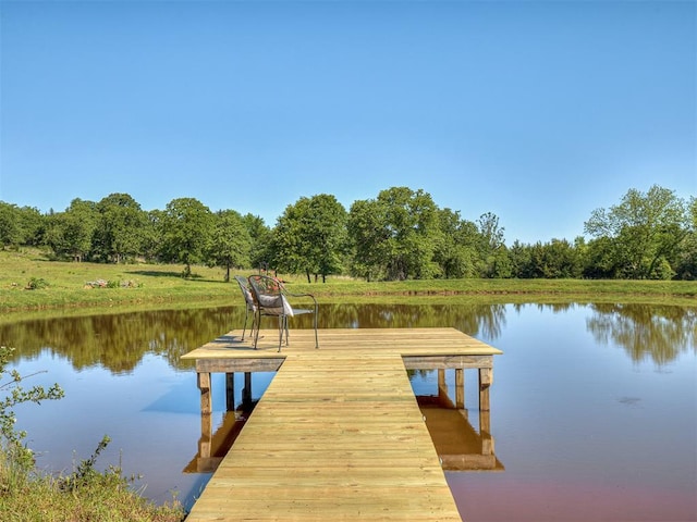 940437 S 3310th Rd, Wellston, OK 74881 - dock area with a water view