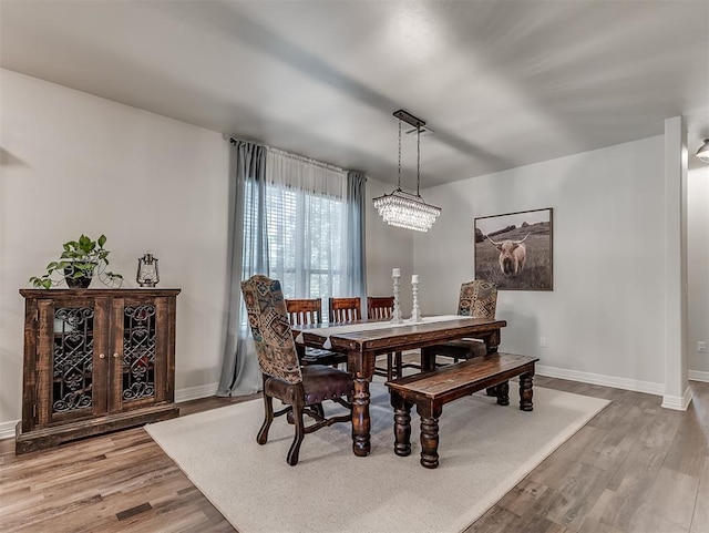 940437 S 3310th Rd, Wellston, OK 74881 - dining area featuring wood finished floors and baseboards