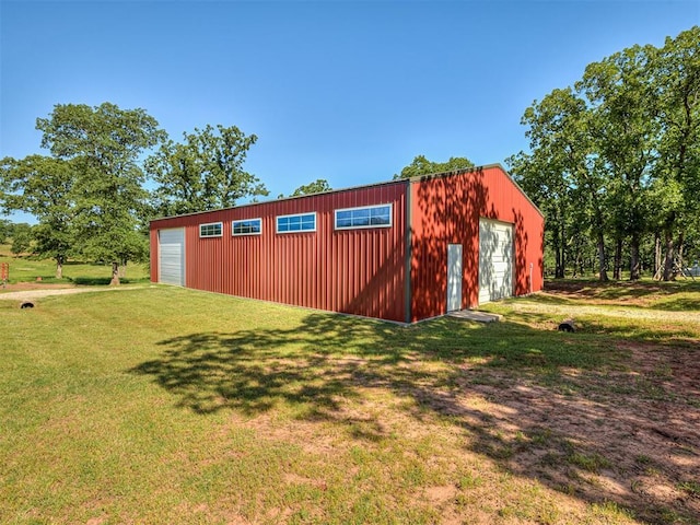 940437 S 3310th Rd, Wellston, OK 74881 - view of pole building with a yard