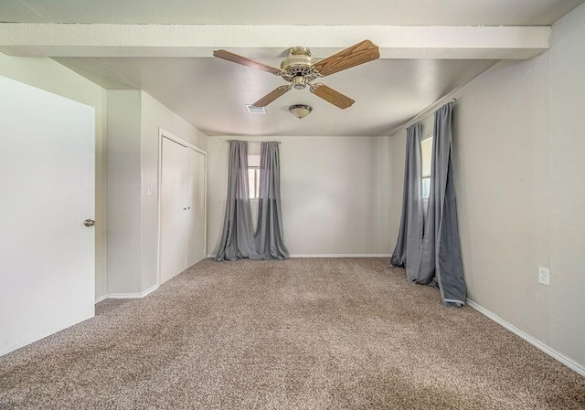640 SW 1st Pl, Moore, OK 73160 - unfurnished bedroom featuring light carpet, baseboards, and ceiling fan