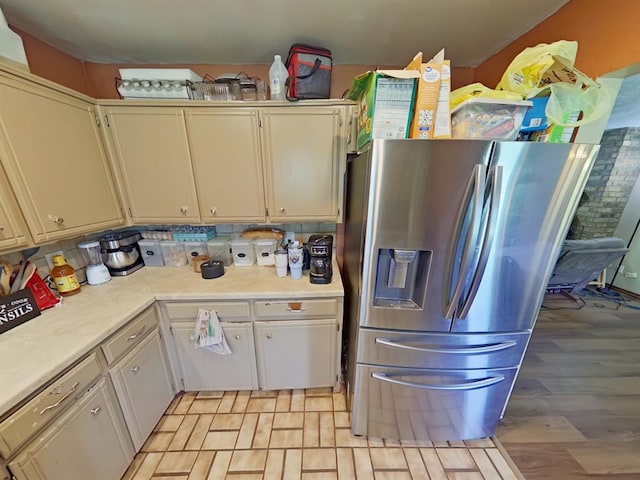2317 County Road 1268, Blanchard, OK 73010 - kitchen featuring stainless steel fridge and light countertops