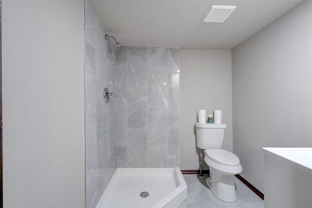 4575 Hidden Path, Kingston, OK 73439 - full bathroom featuring toilet, a stall shower, and vanity