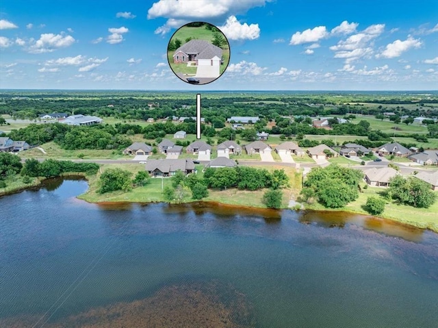 941 Siena Springs Dr, Norman, OK 73071 - aerial view of residential area featuring a nearby body of water