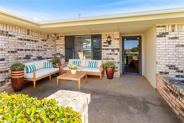 2613 SW 95th St, Oklahoma City, OK 73159 - view of patio with an outdoor living space