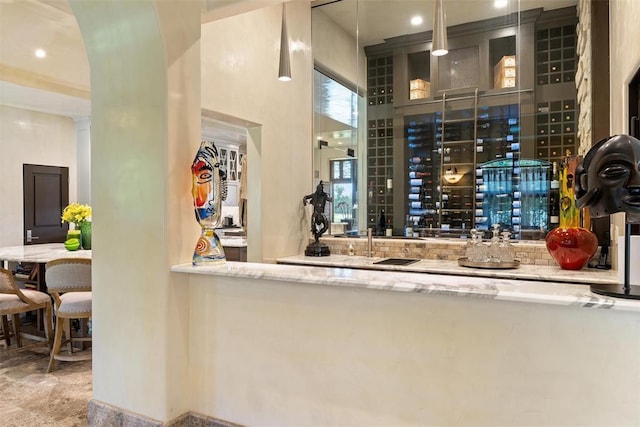 4400 NW 150th St, Oklahoma City, OK 73134 - indoor bar featuring recessed lighting