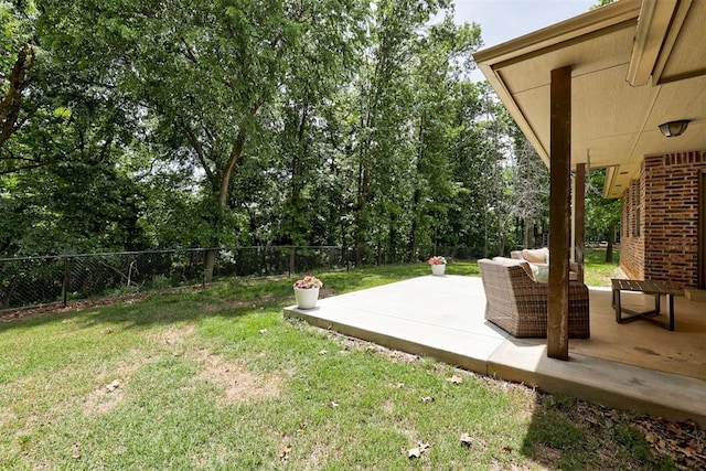 12360 Hidden Run Rd, Guthrie, OK 73044 - view of yard with a patio and an outdoor hangout area