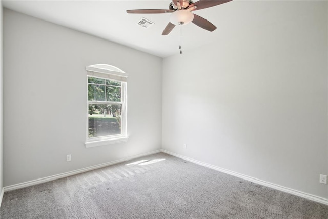 5625 Courtland Ln, Choctaw, OK 73020 - carpeted empty room with a ceiling fan and baseboards