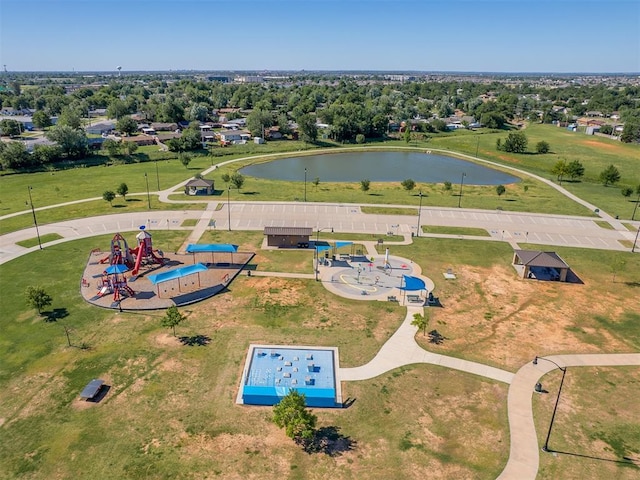 717 SW 4th Pl, Moore, OK 73160 - bird's eye view of a community park and a nearby body of water