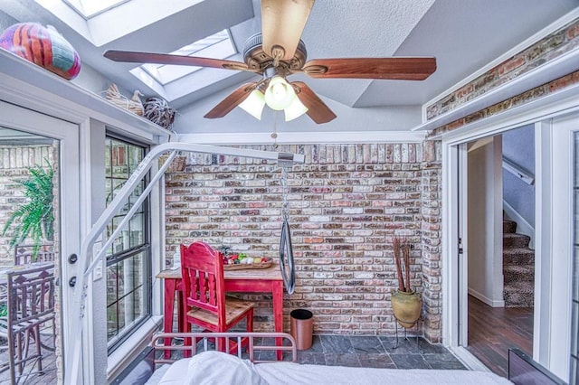 3517 Brookford Dr, Norman, OK 73072 - sunroom / solarium with a skylight