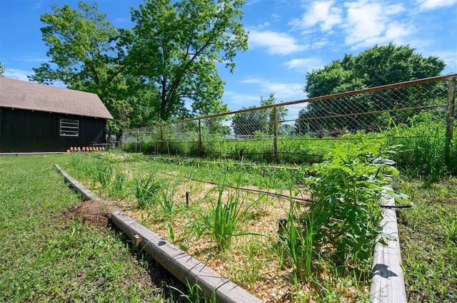 308 E Highland St, Hugo, OK 74743 - view of yard featuring fence