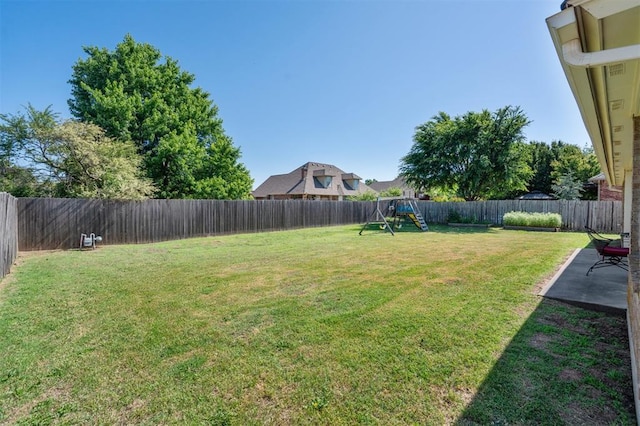 3005 Summit Hill Rd, Norman, OK 73071 - view of yard featuring a playground and a patio area