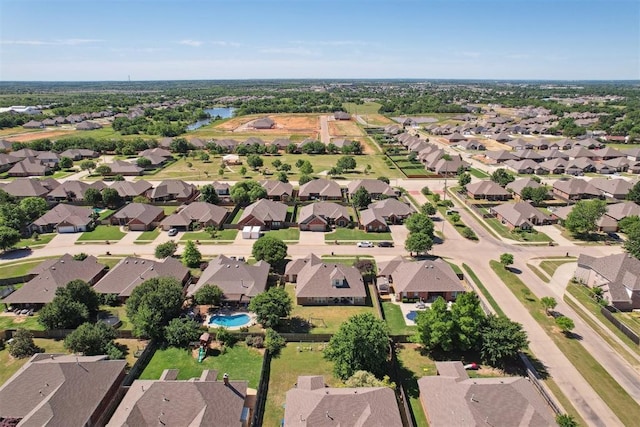 3005 Summit Hill Rd, Norman, OK 73071 - aerial view of property's location with nearby suburban area and a large body of water