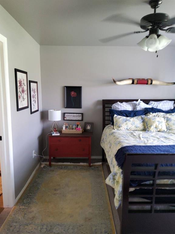 bedroom with baseboards