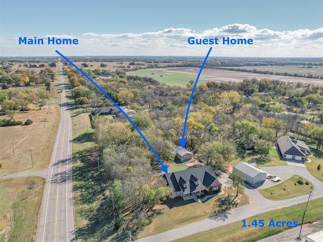 24051 Hester Cir, Washington, OK 73093 - bird's eye view