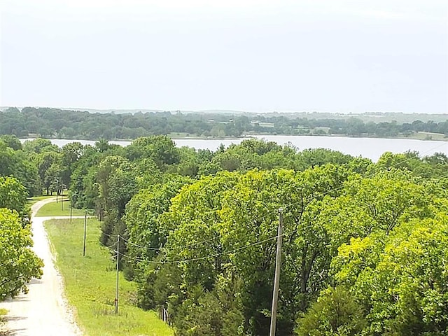 7336 E 136th Rd, Holdenville, OK 74848 - view of mountain backdrop featuring a large body of water