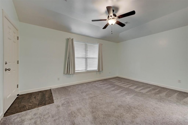 316 SW 4th Pl, Newcastle, OK 73065 - carpeted spare room with a ceiling fan and baseboards