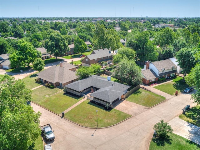 11008 Blue Sage Rd, Oklahoma City, OK 73120 - aerial perspective of suburban area