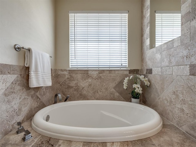 16104 Ledge Ln, Edmond, OK 73013 - full bath with healthy amount of natural light and a bath