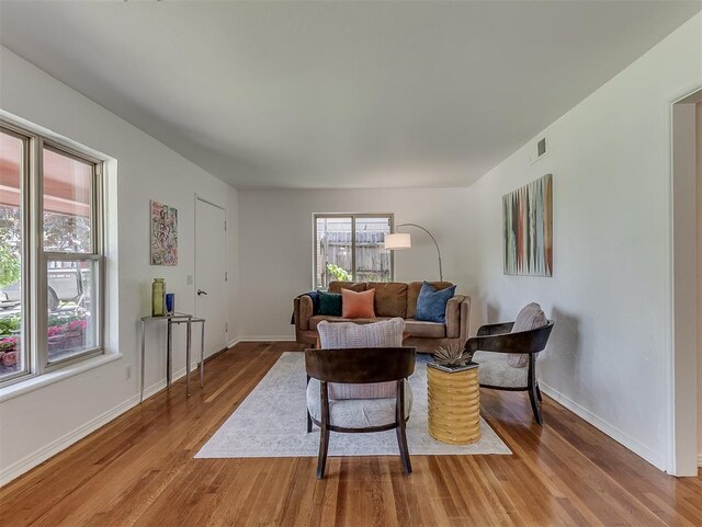 1738 Westchester Dr, Oklahoma City, OK 73120 - living room with light wood-type flooring and baseboards