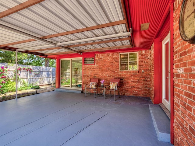1738 Westchester Dr, Oklahoma City, OK 73120 - view of patio with fence