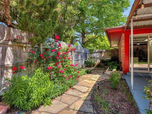 1738 Westchester Dr, Oklahoma City, OK 73120 - fenced backyard with a patio