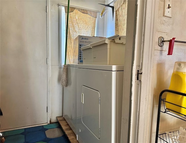 view of laundry area