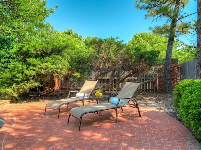 3605 Abbotsford, Norman, OK 73072 - view of patio / terrace with a fenced backyard