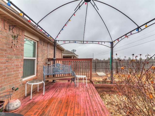 2536 Canyon Creek Dr, Yukon, OK 73099 - deck with fence