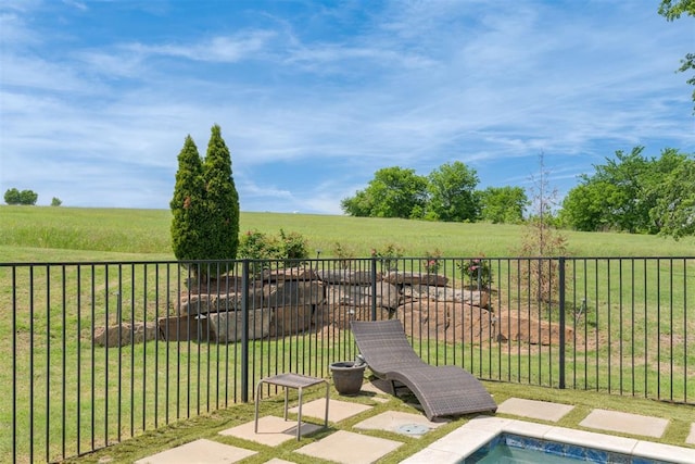 3419 Abby Ln, Newcastle, OK 73065 - view of patio / terrace with a rural view